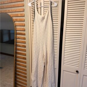 ALOHAS Namo Ecru Textured Jumpsuit